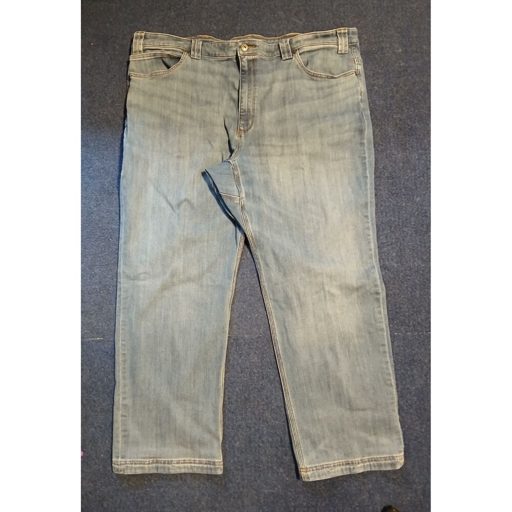 Duluth Trading Men's Ballroom Double Flex  Relaxed Fit Blue Jeans 44x30 NWOT